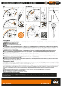Kit De Garde-boue Raceblade Pro XL Noir -Meilleur Vélos Magasin AB bedienungsanleitung RACEBLADE PRO XL