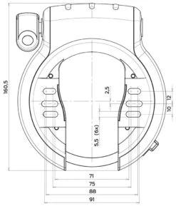 AXA Antivol De Cadre Defender Retractable -Meilleur Vélos Magasin Axa Defender Retractable Rahmenschloss 55665195V405SC e