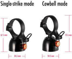 Cricket - Sonnette De Vélo Double Mode -Meilleur Vélos Magasin Granite Cricket Dual Mode Fahrradklingel GBL01 01 3