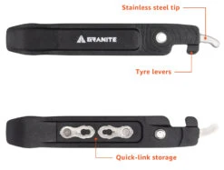 Démonte-pneus Talon Avec Pince à Chaîne -Meilleur Vélos Magasin Granite Talon Reifenheber mit Kettenschloss Zange