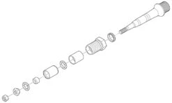 Shimano Axe De Pédale Complet Pour XTR PD-M9000/9020 Gauche 5 Shimano Axe De Pédale Complet Pour XTR PD-M9000/9020 Gauche -Meilleur Vélos Magasin Shimano Pedalachse komplett fur XTR PD M9000 9020 links Y46X98020 c