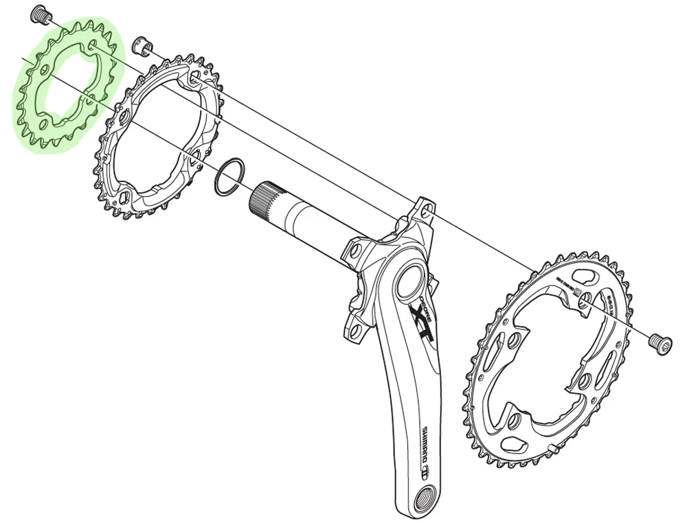 Shimano XT Plateau Pour FC-M782 22 Dents (AN) 2 Shimano XT Plateau Pour FC-M782 22 Dents (AN) – Image 2