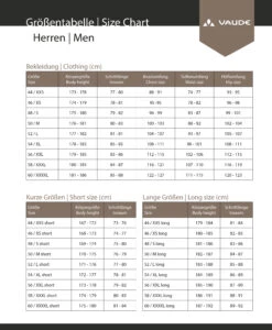 VAUDE Qimsa II - Softshell Pants - Regular Length -Meilleur Vélos Magasin Vaude Groessentabelle HerrenuRs3Qe0LNvapj 1