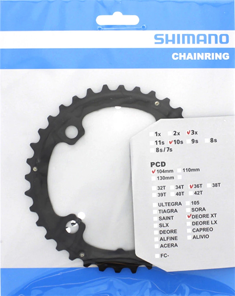 Shimano Plateau XT Pour FC-T780/T781/FC-M670 36T (AL) 3 Shimano Plateau XT Pour FC-T780/T781/FC-M670 36T (AL) – Image 3