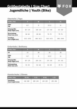 Ranger - Maillot De VTT Enfant 5 Ranger - Maillot De VTT Enfant -Meilleur Vélos Magasin sizing foxhead jugendliche bike